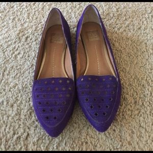 Purple Pointed Toe Flats